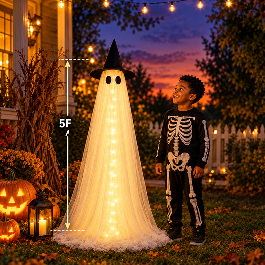 5FT Light-Up Halloween Ghosts