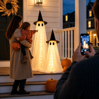 5FT Light-Up Halloween Ghosts