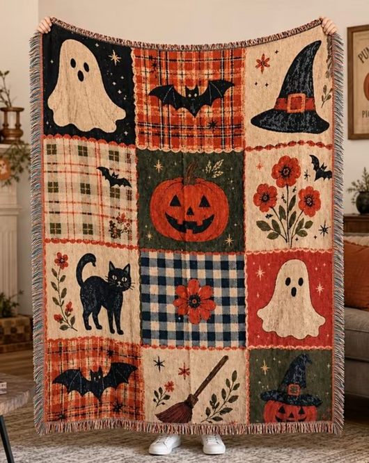 Vintage Patchwork Festive Blanket