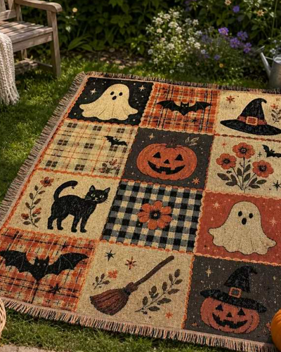 Vintage Patchwork Festive Blanket